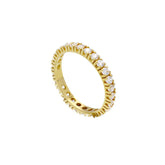 18 Karat Gold - 750 Memorie Ring mit Zirkonia